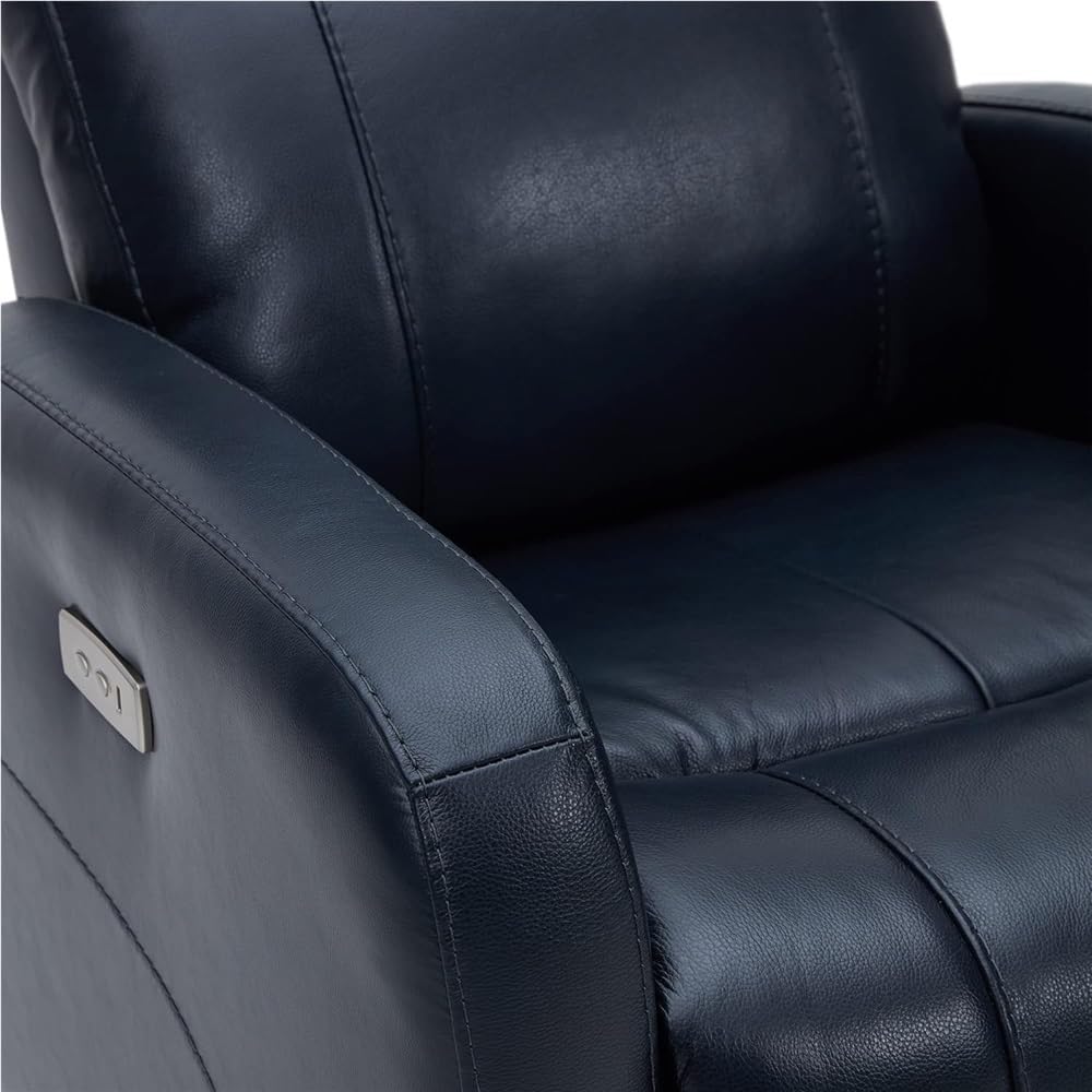 Power Swivel Glider Recliner with Rotation & USB Port – Breathable Leather Modern Chair, Adjustable Recline for Living Room, Nursery