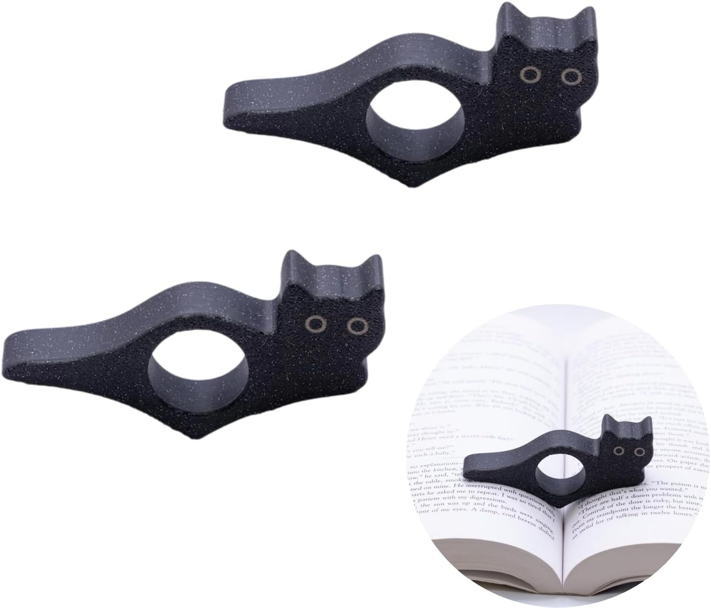 1Pair Cat Thumb Book Holder Page Adorable Reading Accessory for Book Lovers Literary Enthusiasts