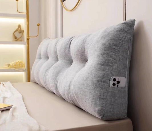 Large Headboard Pillows Backrest Support Sitting in Bed Bed Rest Wedge Reading Pillow for Backrest Positioning Support Pillow(Size:190X40cm,Color:H)