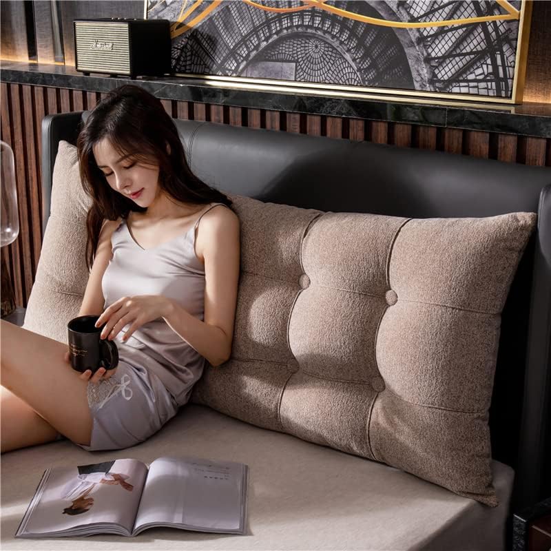 Headboard Pillow Queen Twin Full King Size, Large Bolster Triangle Back Cushion Pillow Thicken Wedge Pillow Cushion for Daybed Bed Lumbar Pad (Color : B, Size : 200x60x20cm(79x24x8inch))