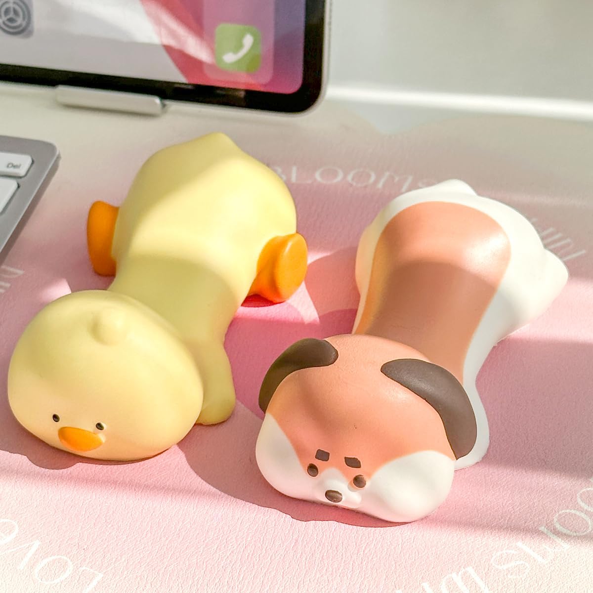 Upgrade Ergonomic Memory Foam Wrist Rest Support for Mouse Computer Arm Rest for Desk Cute Animals Wrist Pad Office Supplies Slow Rising PU Wrist Pad (Dog)