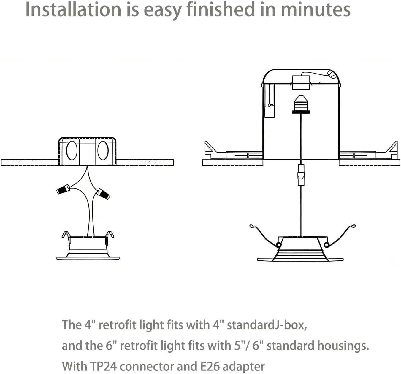 Wi-Fi & Retrofit Led Recessed Lighting 4 inch,Color Changing Recessed Lights,Dimmable Recessed Lighting,9W 750LM Smart Downlight,Compatible with Alexa/Google,IC Rated & ETL Certified,6 Pack