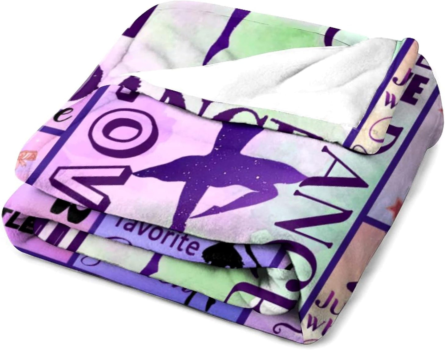 Dancer Gifts Blanket Dance Life Flannel Fleece Throw Blankets for Sofa Couch Bed Office All Season 50"X40"