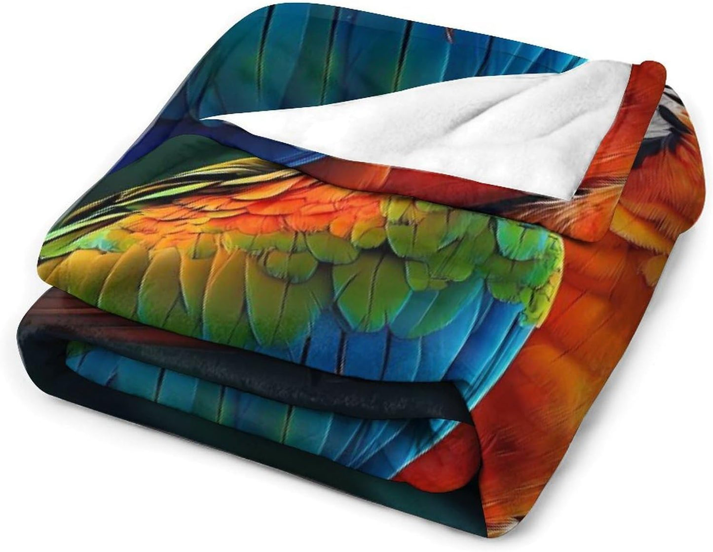 Parrot Bird Throw Blanket for Couch Bed Plush Cozy Fuzzy Flannel Blanket for All Season 30"x50"