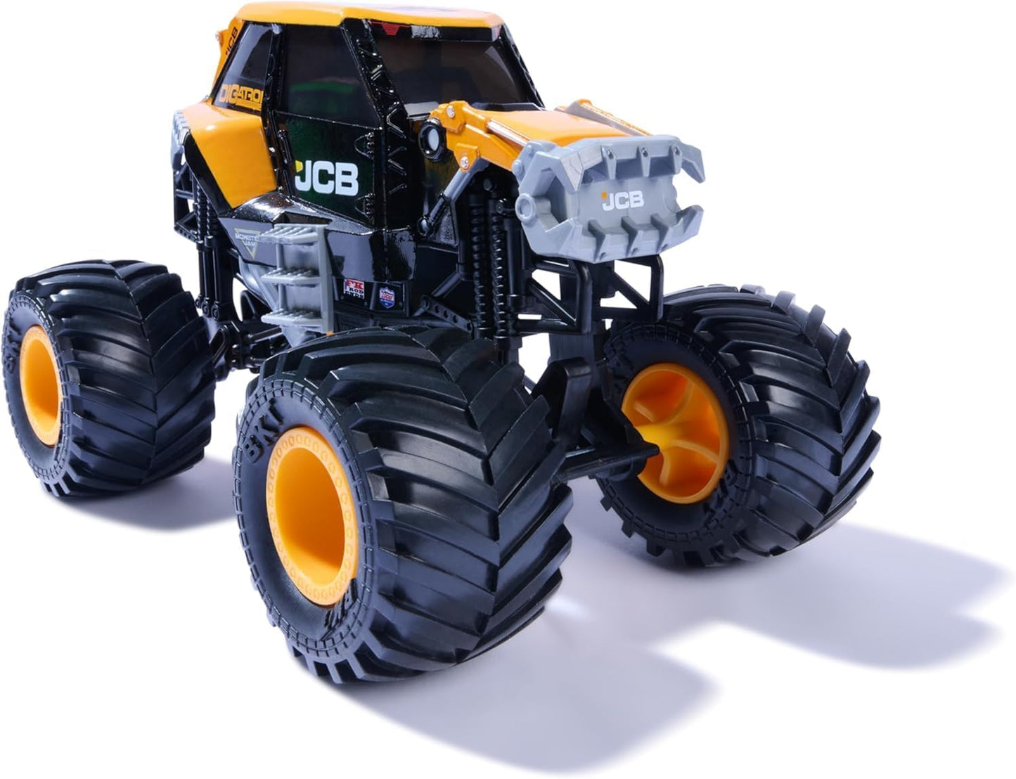 Monster Jam, Official JCB DIGatron Monster Truck, Collector Die-Cast Vehicle, 1:24 Scale, Kids’ Toys for Boys and Girls Aged 3 and up