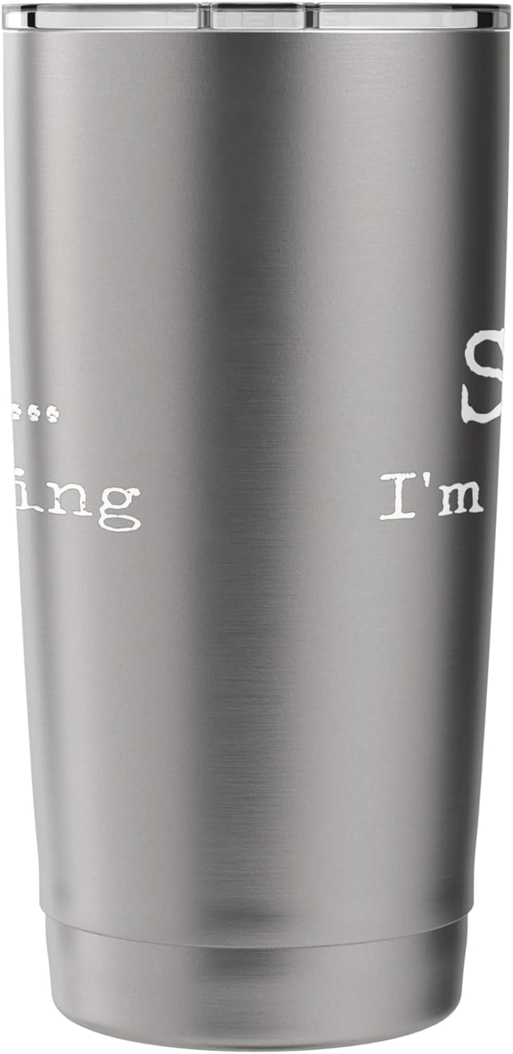 Bookish Shhh... I'm Reading Humorous Saying Stainless Steel Insulated Tumbler