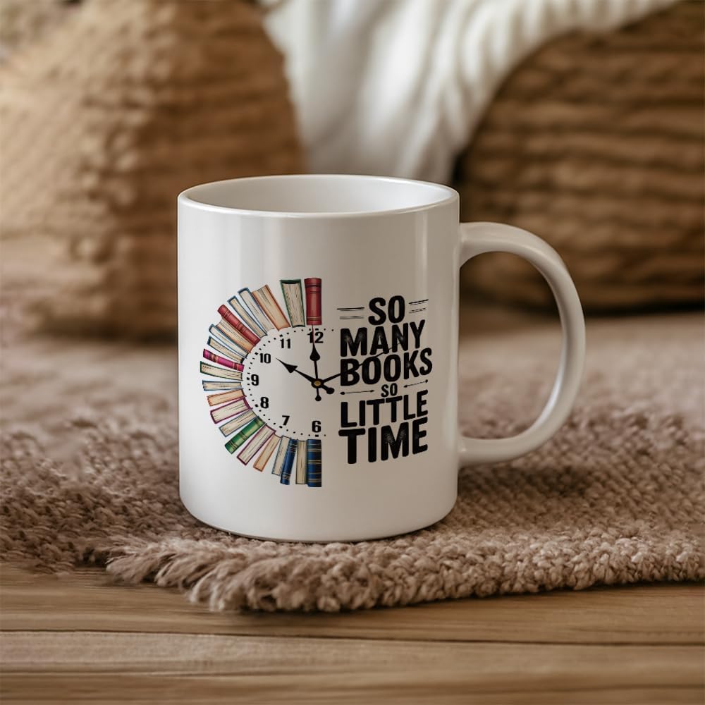 Novelty Books Mug Gifts for Book Lovers Readers, Books Gifts for Librarian Bookish Bookworm, Book Club Gift