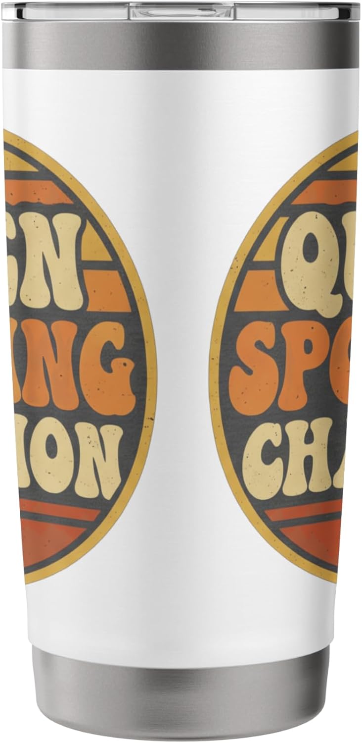 Queen Spotting Champion 2026 Retro Beekeeping Bee Badge Stainless Steel Insulated Tumbler