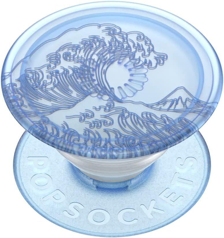PopSockets Phone Grip with Expanding Kickstand, Adhesive Grip -Translucent Ocean
