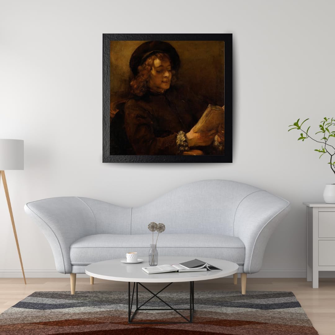 Titus Van Rijn The Artist Son Child Reading Painting By Rembrandt 12"X14" Image Size on Matte Paper Fine Art Print Poster Shipped Rolled-up