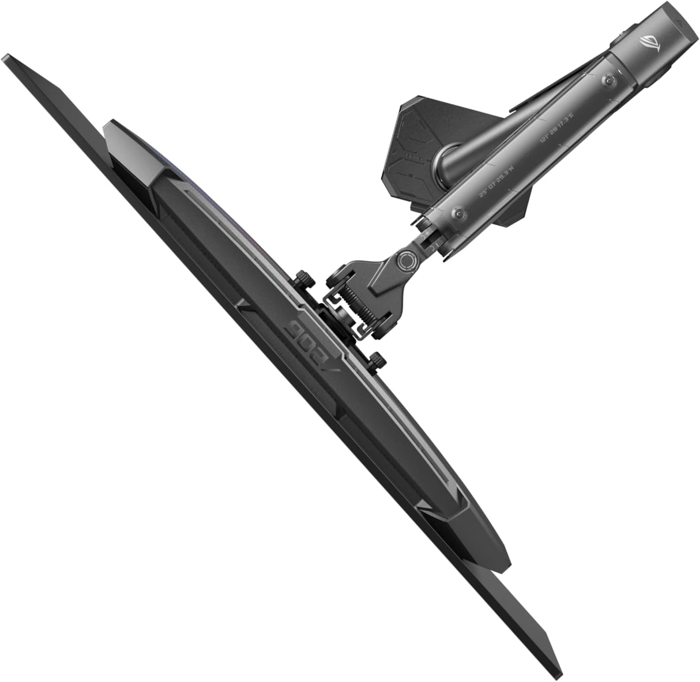 ROG Ergo Monitor Arm (AAS01R) – Mechanical Spring Monitor Mount with Desk Clamp and Grommet Mount, Holds Up to 49-inch* Within 13.5kg, Pivot/Swivel/Tilt/Rotation/Height Adjustable, VESA 100 x 100 mm