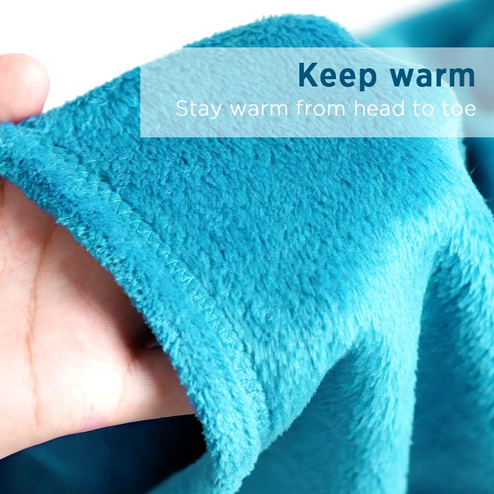 Premium Fleece Wearable Blanket with Sleeves,Lightweight Wearable TV Throws for Indoor Living