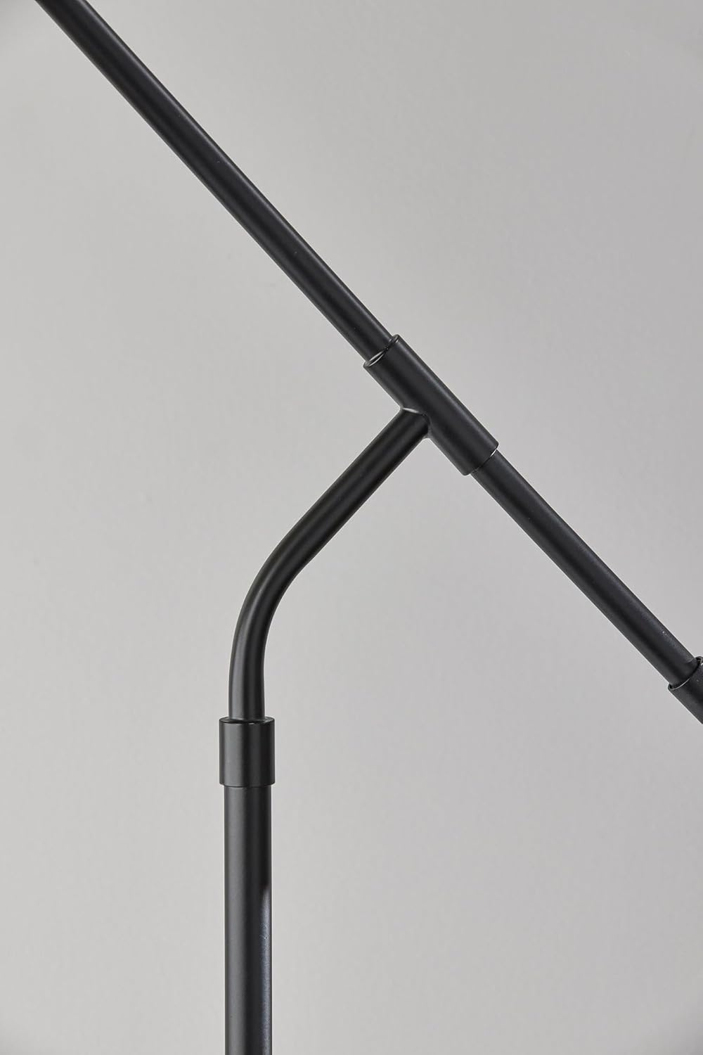 Adesso Black Lamp with Light Brown Shade – Adjustable Arm, 3-Way Switch, Accent Lighting for Bedroom, Living Room, or Home Office, 60” Tall