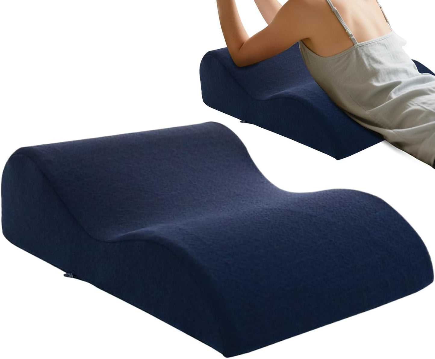 Leg Wedge Pillow, Ergonomic Wave Shape Cushion, Multi Functional Bed Support, Comfortable Rest Aid for Friends Daughter Boys Women Teens Youth Girls, Reliable Tool for Family Health Care