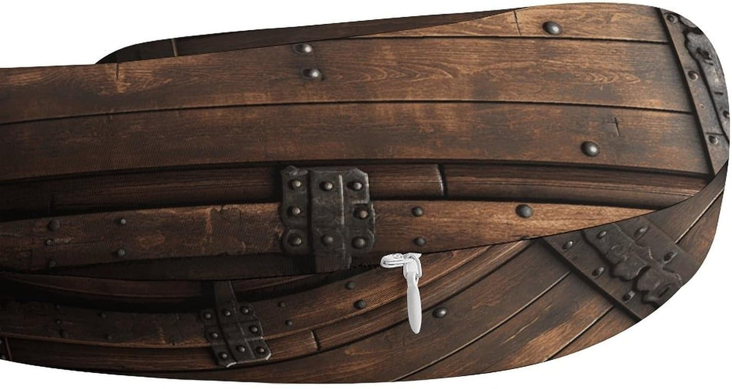 Rustic Stall Wooden Door Neck Pillow Memory Foam U Shaped Pillows Portable Pillows for Shoulder Travel Head Support Pillow with Concealed Zipper for Airplane Car Home Office