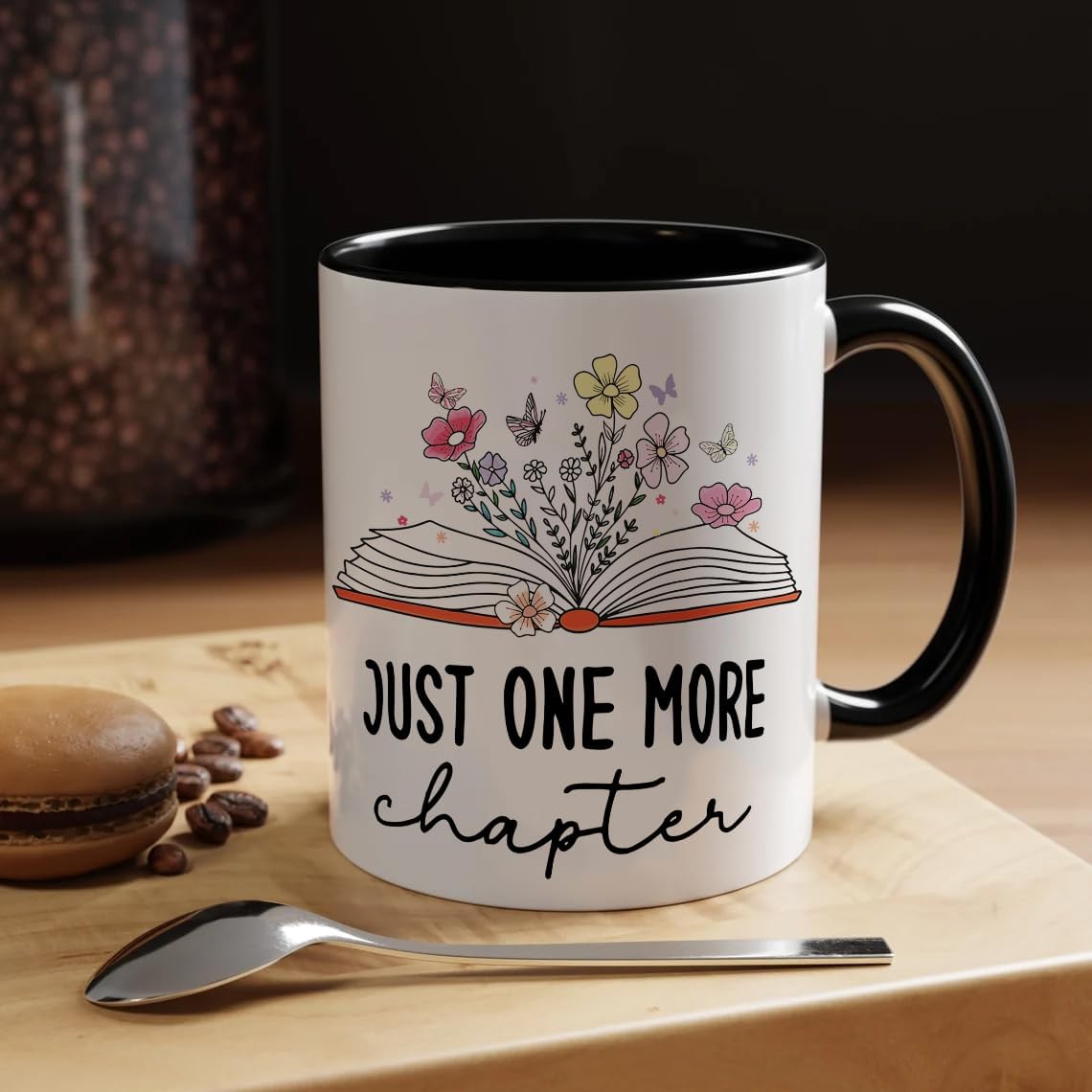 Book Lovers 11Oz Coffee Mug - Just One More Chapter, Gifts for Readers & Librarians