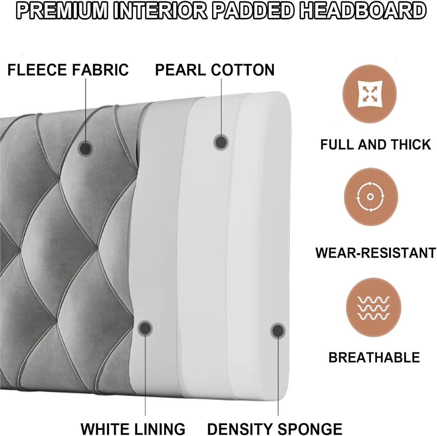 Rectangle Headboard Cushion Bedside Support Cushion Large Backrest, Solid Color Headboard Pillow Wedge Reading Backrest Reading Rest Pillow,White,Paste 90 cm