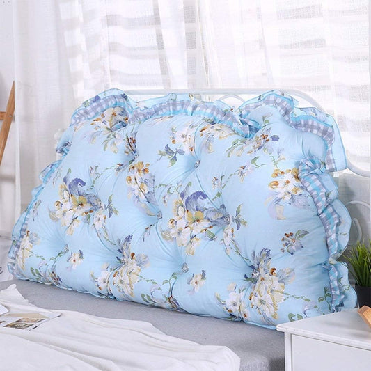 Headboard Bedside Cushion Pads Cotton Pillow Double Soft Case Multifunction Highly Flexible, 7 Colors, 6 Sizes (Color : 1#, Size : 135 × 15 × 70cm)