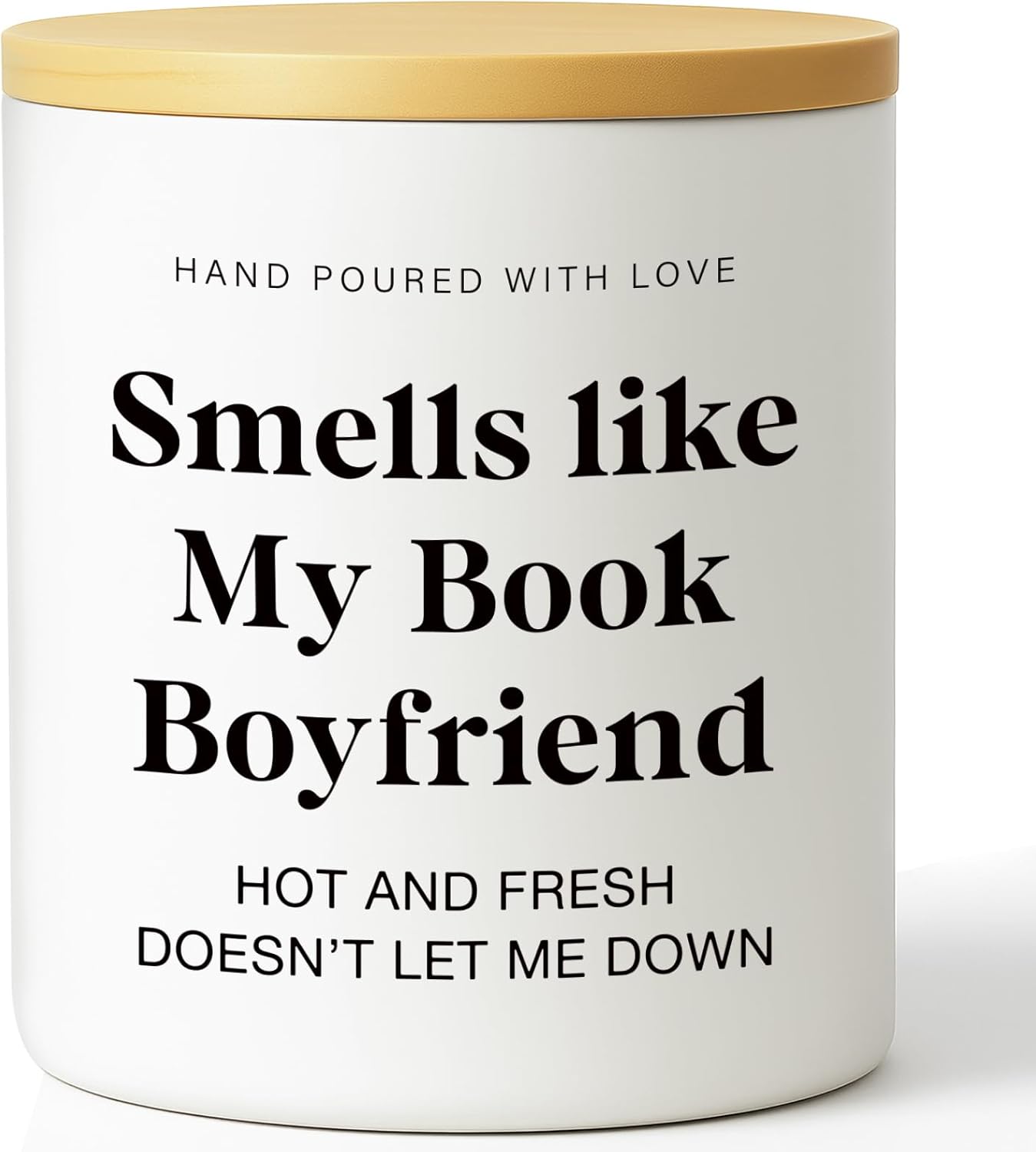Gifts for Him Boyfriend Valentine’s Day Candle- Funny Hot Fresh Literary-Inspired Gift Anniversary Birthday Love Appreciation Gift for Him Boyfriend Relationship Candle Smells Like My Book Boyfriend