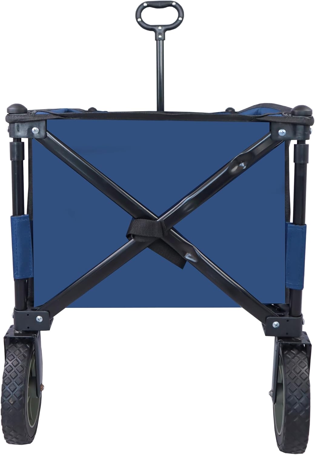 Heavy Duty Garden Cart with 7" 360°Rotation Tires Adjustable Handle 225LBS Weight Capacity Collapsible Foldable Wagon Cart F