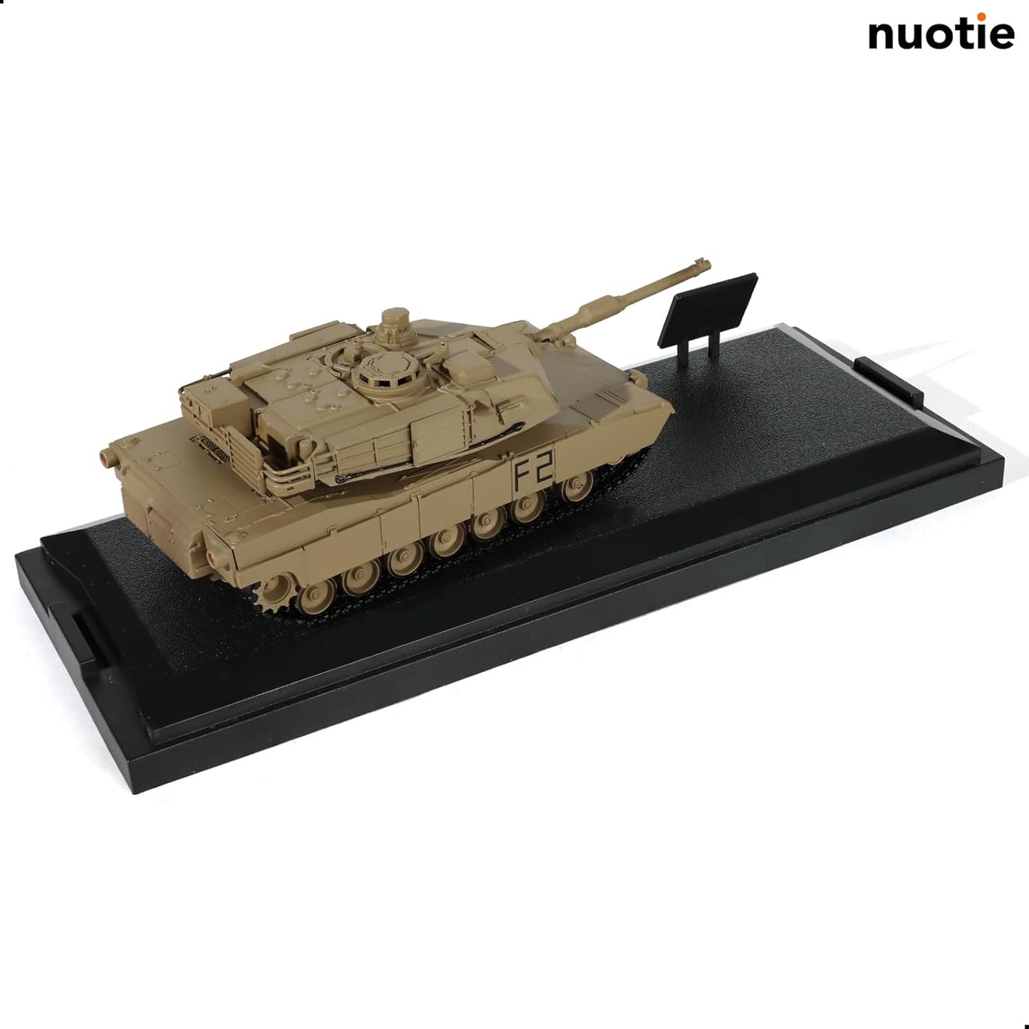 1/72 Scale M1A2 Abrams Military Heavy Tank Model Classic Morden U.S. Diecast Vehicle Tank Model with Transparent Storage Box Gift or Collection for Adults