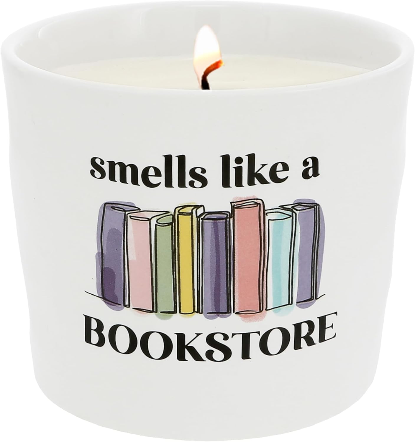 Pavilion Gift Company - Bookstore - 12 oz Soy Wax Candle Books Bookstore Reading Reading Book Lover Librarian Library Home Desk Decor