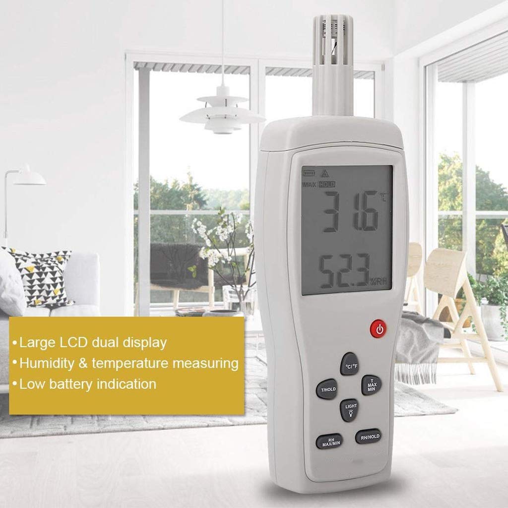 Industrial Grade Temperature and Humidity Meter High Precision Greenhouse Agricultural Handheld Air and Portable Detector