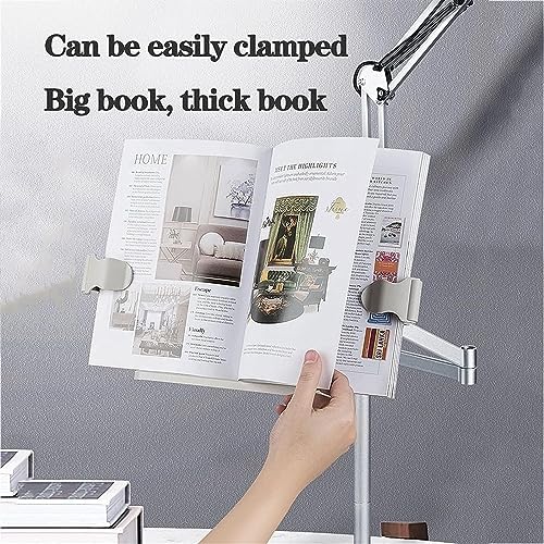 Floor Bookstand,Reading Stand Book Stand Document Holder,Reading Rest Cookbook Cook Book Holder Floor Stand Bookrest Foldable Book Stand Reading Stand Holder,360° Rotating Angle (Size : with lamp ( )
