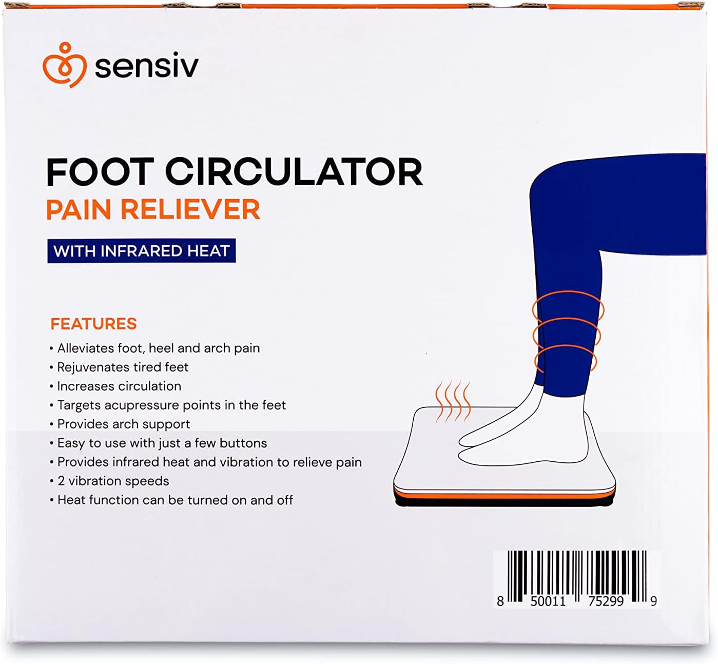 Acupressure Foot Massager for Blood Circulation and Pain Relief for Foot Pain and Plantar Fasciitis Relief Infrared Heat with Adjustable Vibration