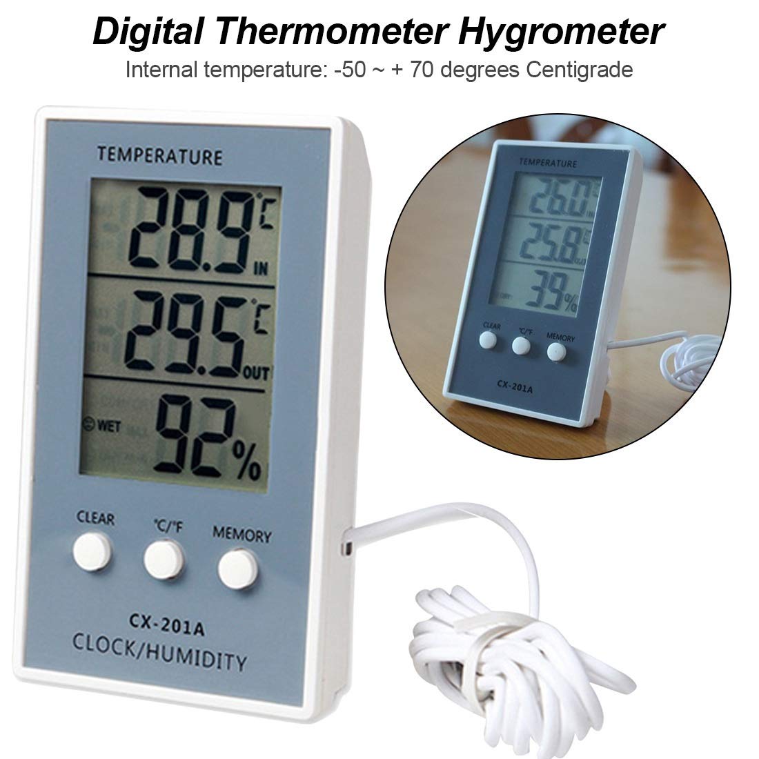 LCD Digital Thermometer Hygrometer Temperature Humidity