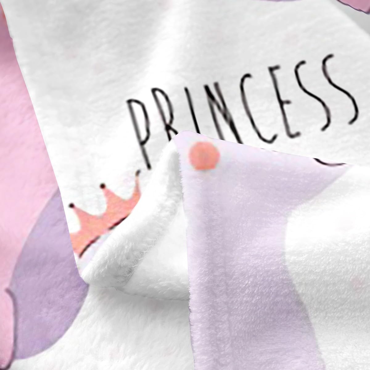 Kids Dinosaur Throw Blanket Girls Kawaii Dino Princess Fleece Blanket Lightweight Cartoon Watercolor Dinosaur Hand Painted Flannel Blanket Home Room Decor Boys Jungle Animal Fuzzy Blanket Purple,Throw