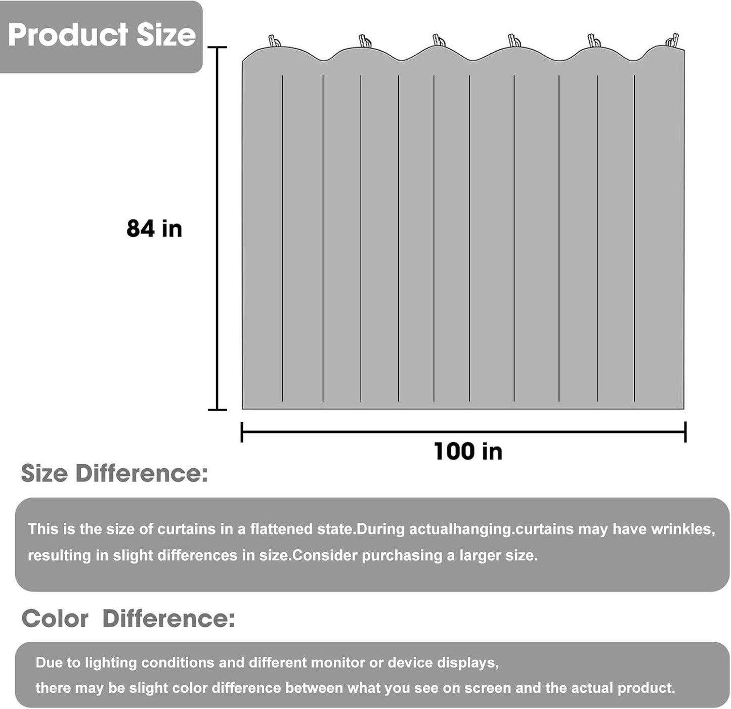 Room Divider Blackout Curtain Track Curtains Wall Dividers Panels Screen for Living Rooms Bedroom Office Privacy Partition Separation, W100 × L84 Inch,1 Panel, Beige