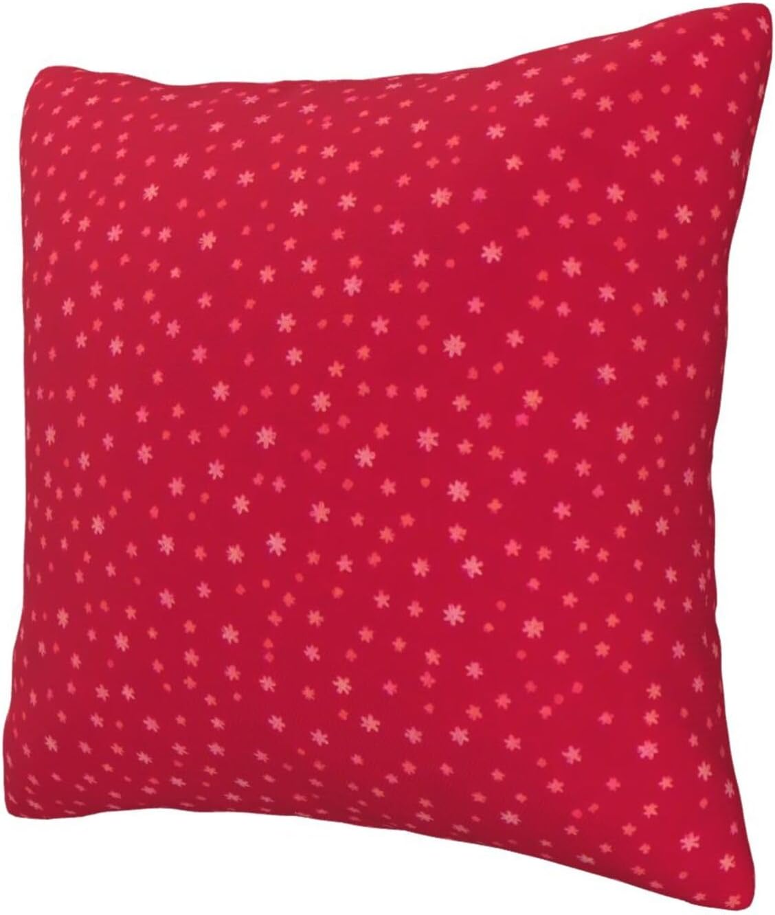 All-Season Square Pillow Covers 18"X18", Xmas Snowflake, Decorative Throw Pillow Covers for Sofa Bed Couch, Hidden Zipper Cushion Cover, Square Lumbar & Accent Pillowcases for Home Decor