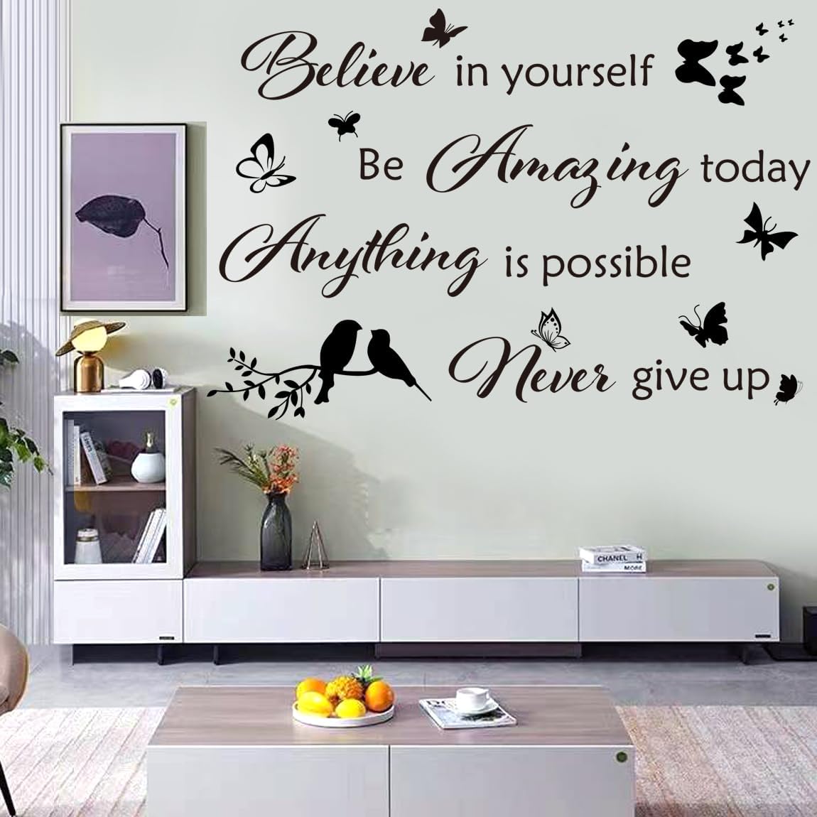Inspirational Wall Stickers Wall Quotes Letter Stickers Ability Motivation Believe in Yourself Saying Home Decals Quote for Bedroom Living Room Hallways Office Classroom Teen Dorm Room Home Decor