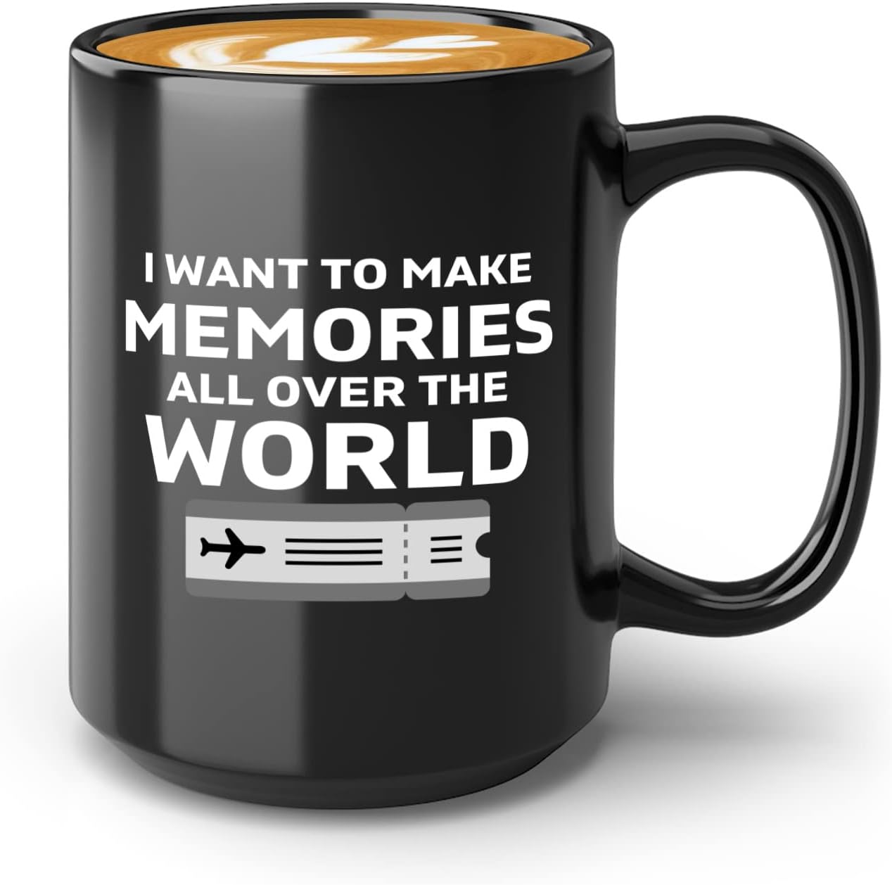 Journalist Coffee Mug 15oz Black -All Over the World - Reading Lover Book Club Gift Author Appreciation Writer Journalism Novelist Scriptwriter