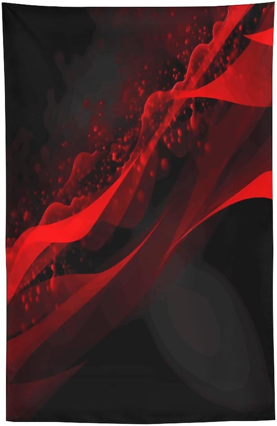 FodPand Black And Red Background Tapestry Anti-fading Wall Tapestry with Installation Kit Backdrop Banner Multipurpose Aesthetic Tapestries Boho Wall Art Hanging Decorative Blanket 60"x90"