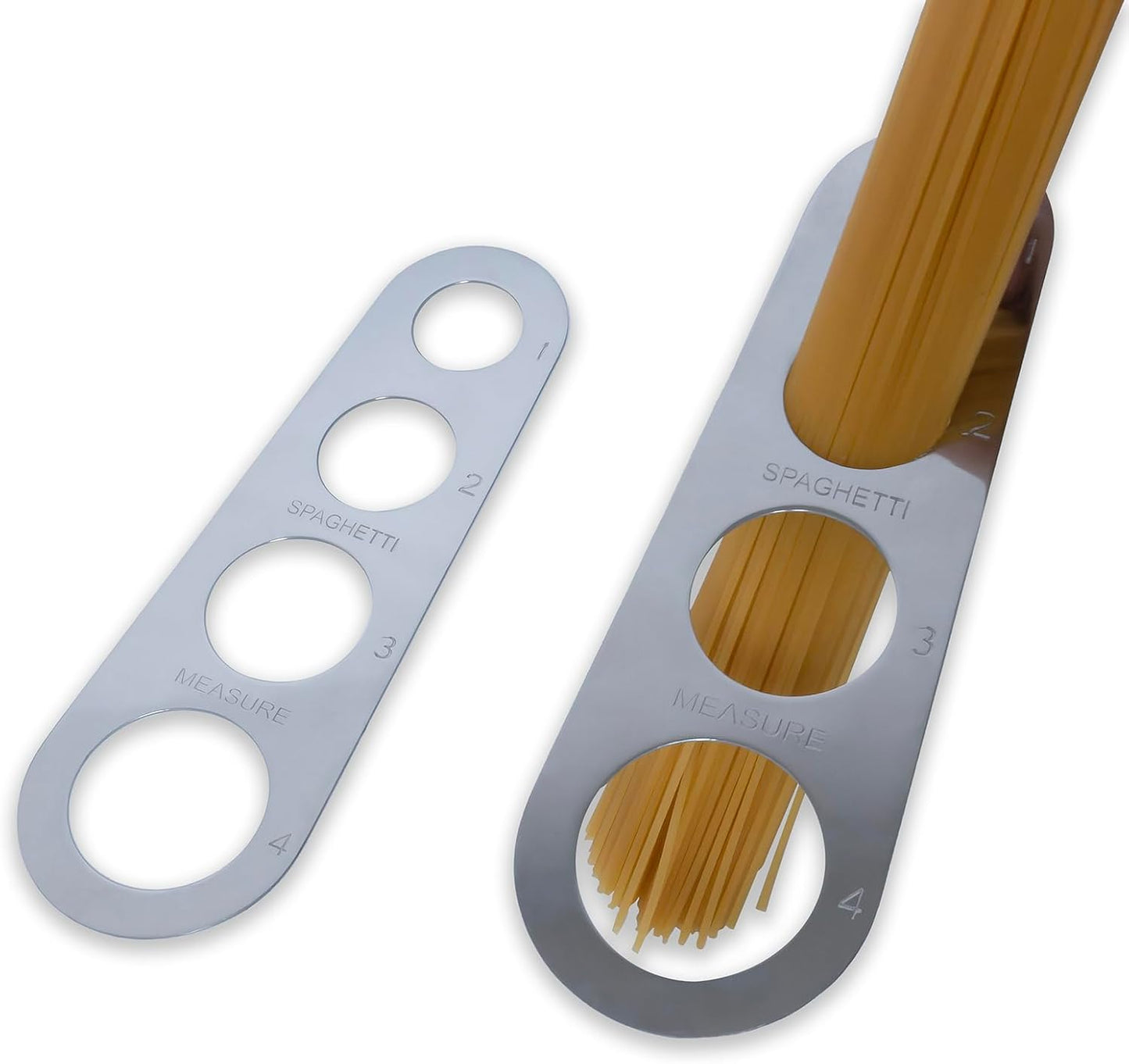 Stainless Steel Spaghetti Measurer Tool Quick Pasta Measuring Tool for Kitchen Cooking Tool (Silver, 1pcs)
