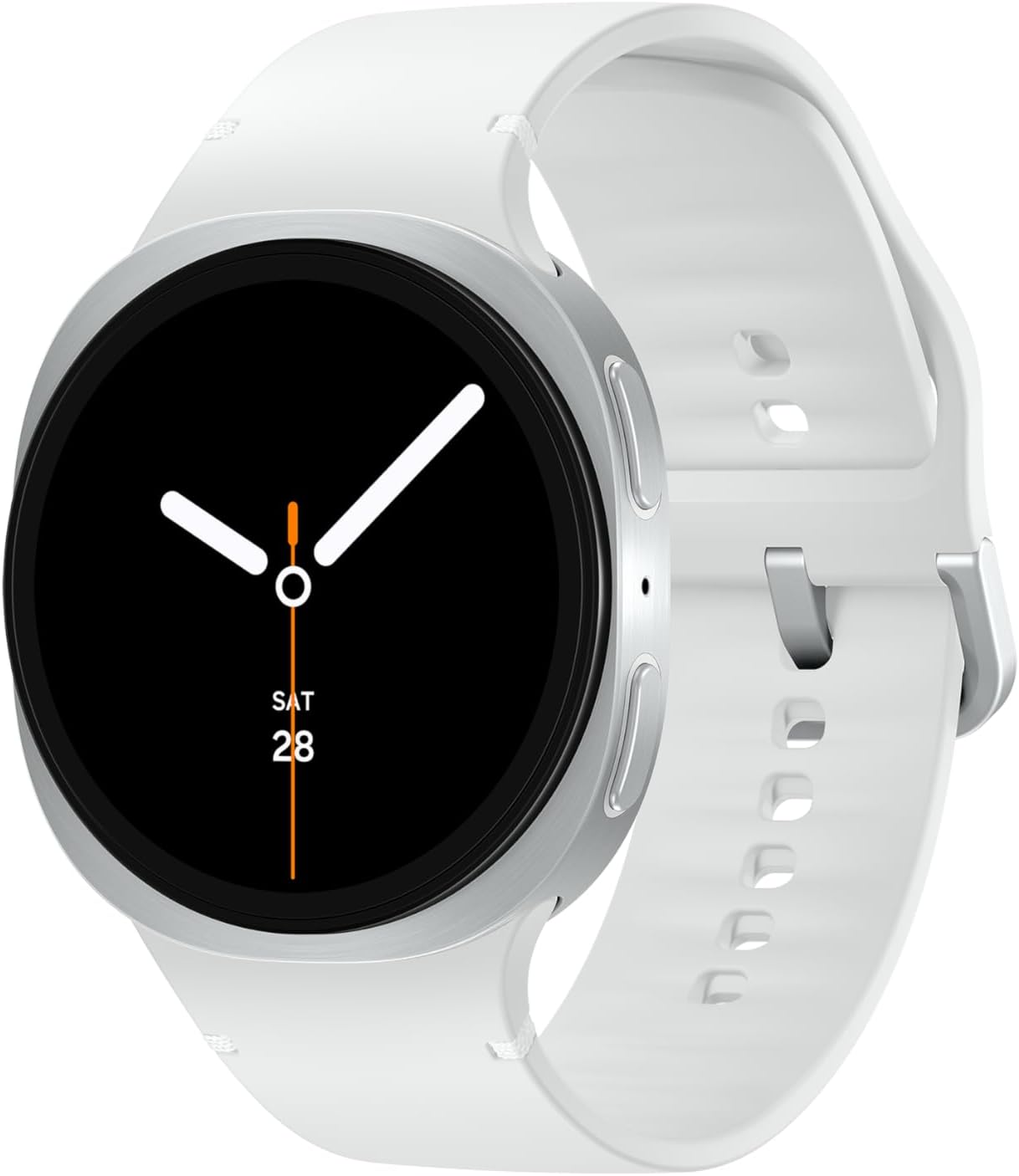 Samsung Galaxy Watch 8 | 44mm | AI Smartwatch w/ 1.47" AMOLED, Wear OS 6, Wi-Fi, Bluetooth, Heart Rate, GPS Fitness Tracker | IP68, MIL-STD-810H | International Model L330 | w/Fast Charger, Silver
