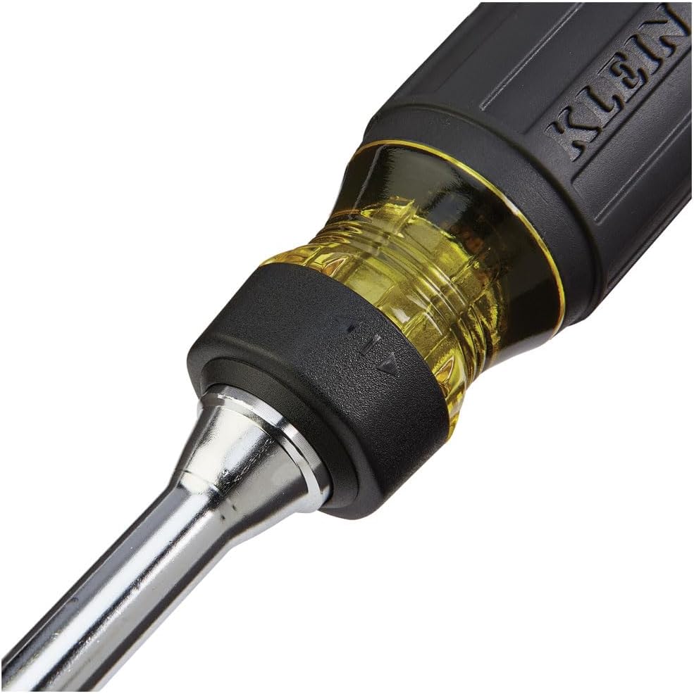 Klein Tools 32305 Multi-bit Ratcheting Screwdriver, 15-in-1 Tool with Phillips, Slotted, Square, Torx and Combo Bits and 1/4-Inch Nut Driver