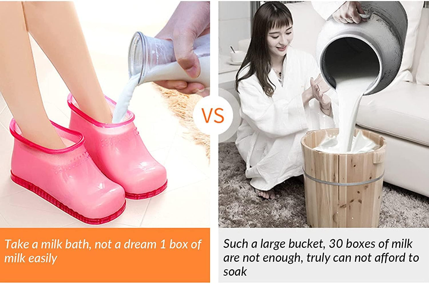 Massage Foot Bath Shoes Portable Feet Soaking Tub, Movable Foot Soaker Pedicure Feet Spa Basin for Thermal Massage to Promote Blood Circulation (Medium, Red)