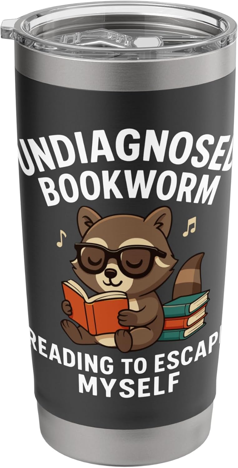 Undiagnosed Bookworm Reading To Escape Myself Stainless Steel Insulated Tumbler