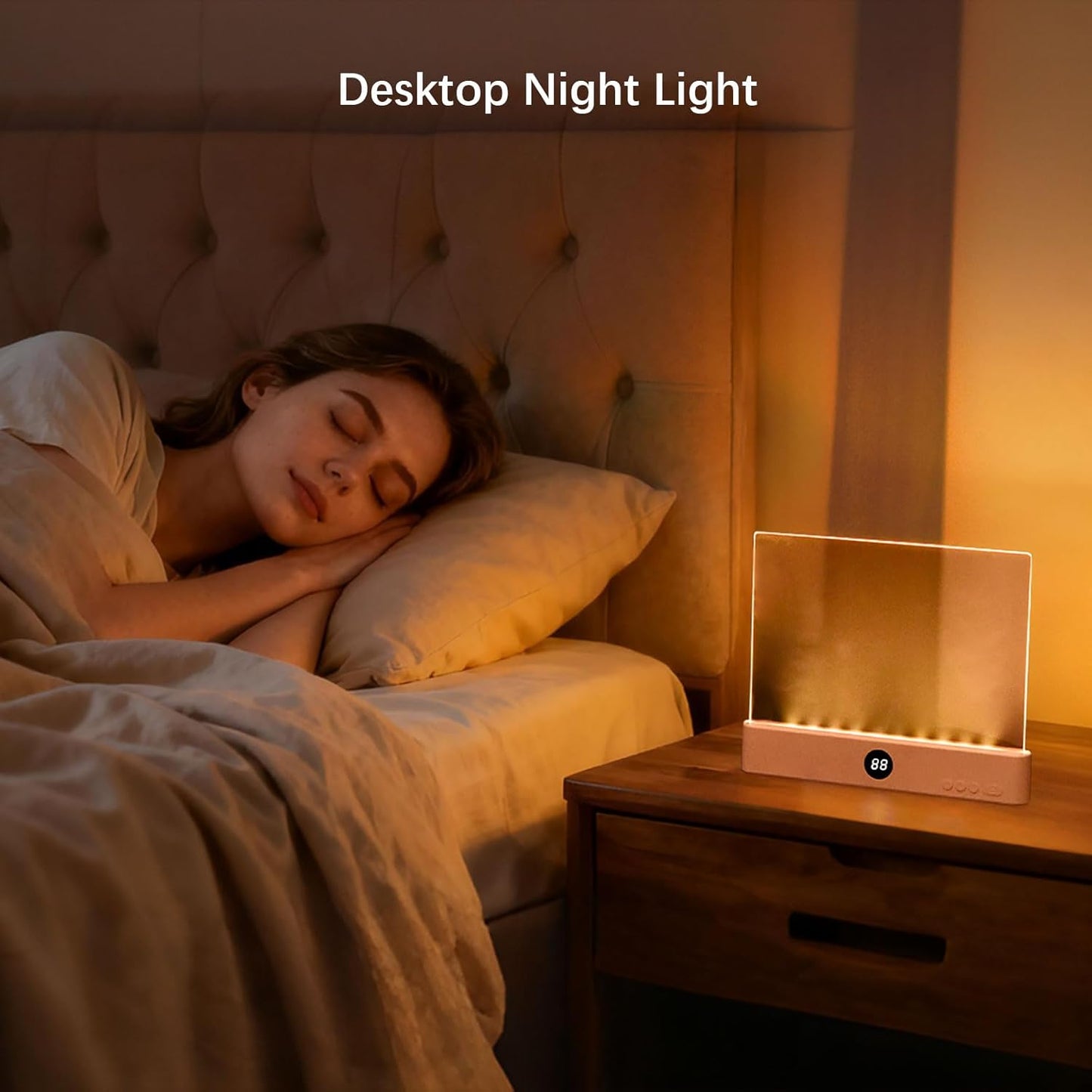 LED Book Light and Night Light 2 in 1, 3 Color Temperatures & Stepless Dimming, USB Rechargeable Reading Light with Timer for Night Reading (Pink)