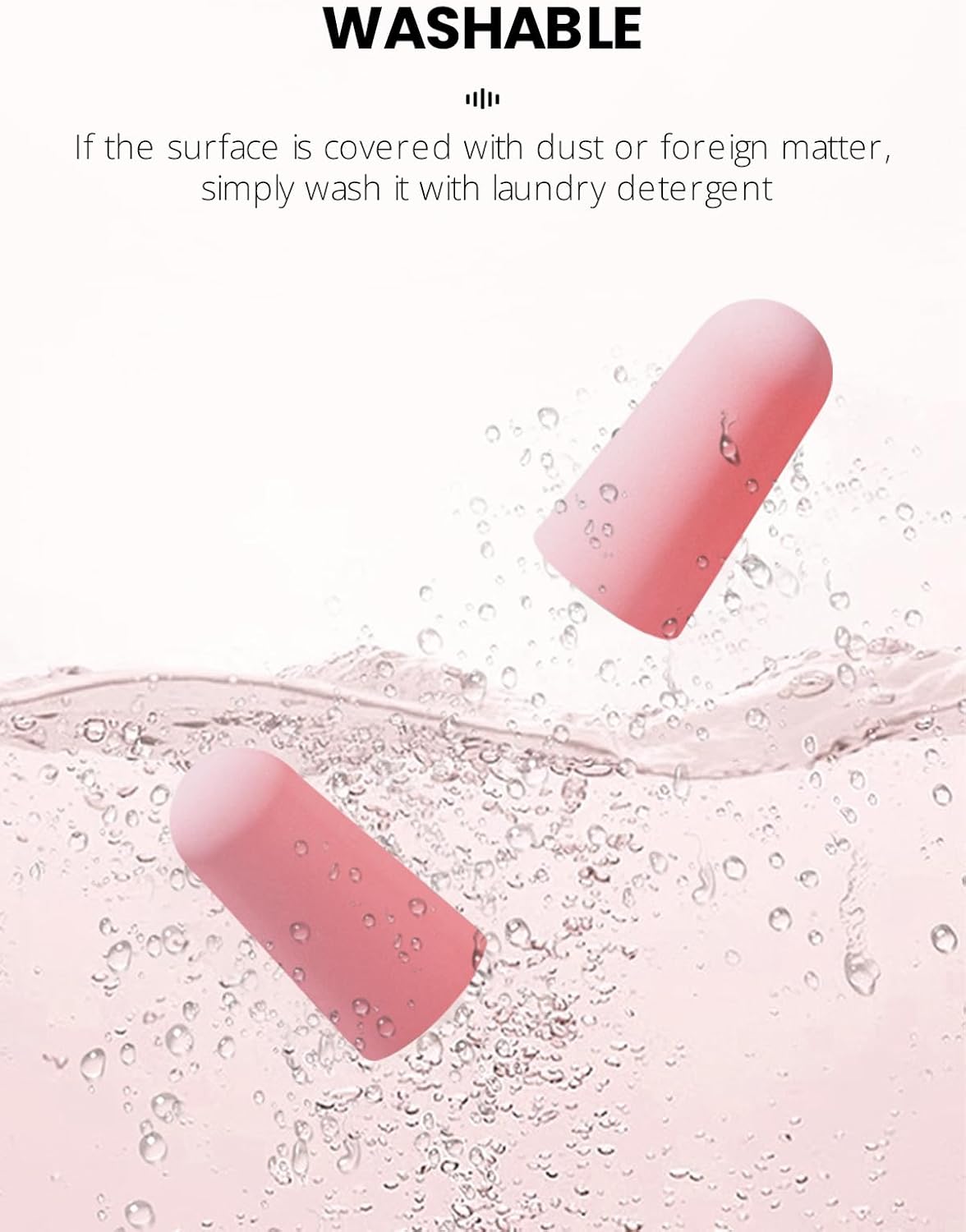 Soft Foam Ear Plugs for Sleep, 5 Pairs Noise Cancelling Earplugs with Case for Sleeping, Traveling, Snoring, Loud Noise, Construction and Studying, Pink