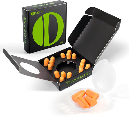 10Pairs Foam Earplugs, Noise Cancelling Ear Plugs for Sleeping Hearing Protection for Shooting Range, Work, Travel,Concert Orange