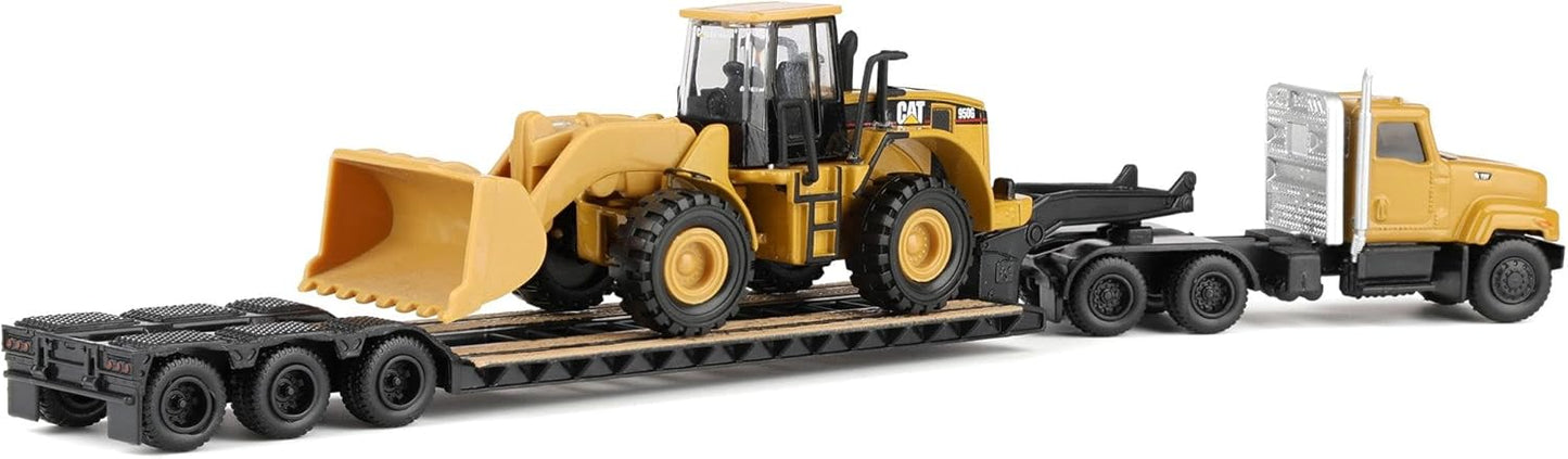 Diecast Masters 1/87 Caterpillar CT681 Day Cab with Lowboy & 950G Wheel Loader 84418