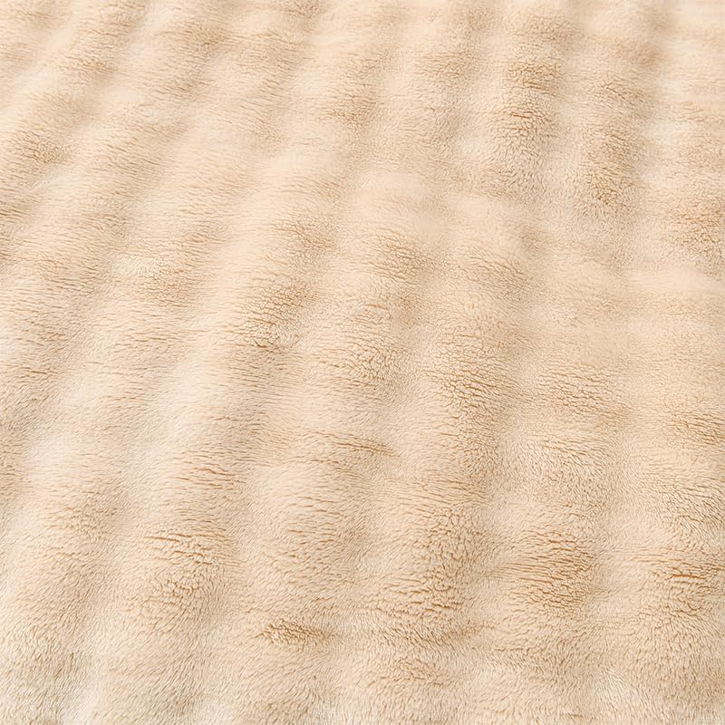 Soft Throw Blanket,Lightweight Blanket for Kids - for Bed, Sofa, Couch, Movie Night, Camping, and Travel - Plush Blanket Gifts for Parents and Grandparents,40x60 Inches(Khaki)