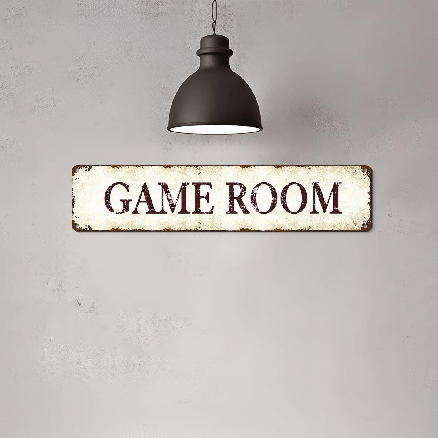 Retro Arcade Metal Tin Sign - Vintage 80s Gaming Wall Art for Man Cave, Game Room, Bar Decor - Durable 16”x4” Home/Office Decoration