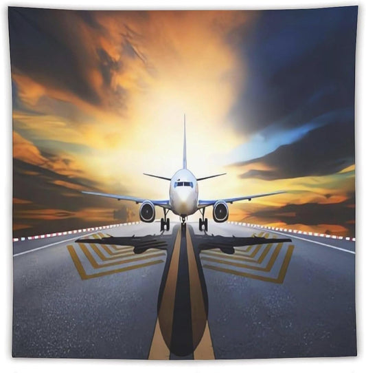 FodPand Backpack Airplane Tapestry Anti-fading Wall Tapestry with Installation Kit Backdrop Banner Multipurpose Aesthetic Tapestries Boho Wall Art Hanging Decorative Blanket 60"x60"