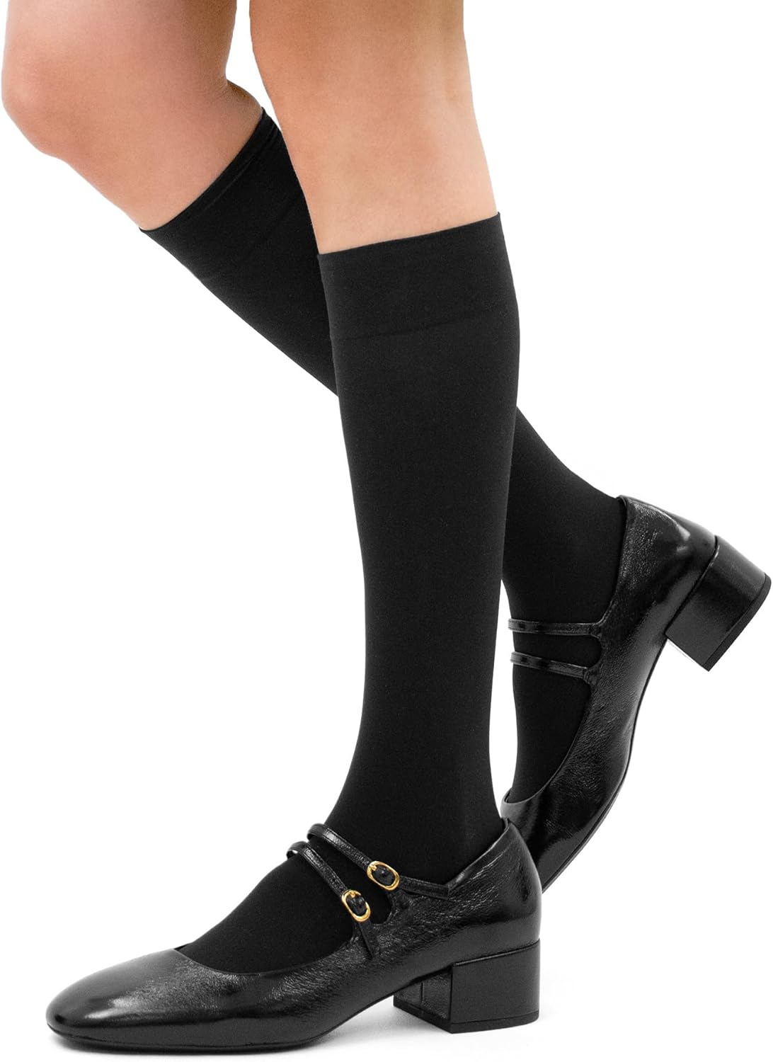 HUE Women's Soft Opaque Knee High Socks (Pack of 3)