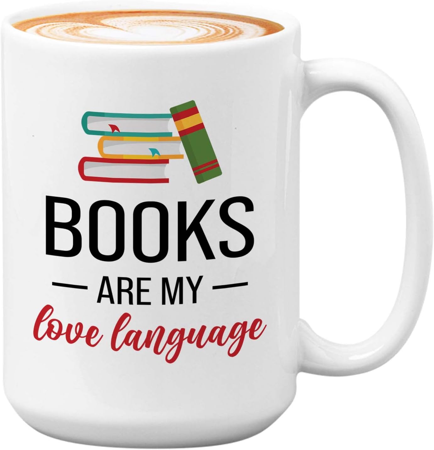 Bubble Hugs Book lovers Coffee Mug 15oz White - Books My Love - Author Writer Library Library Editor Introvert Book Lovers Cat Lover Chill Relax Bookworm Reading